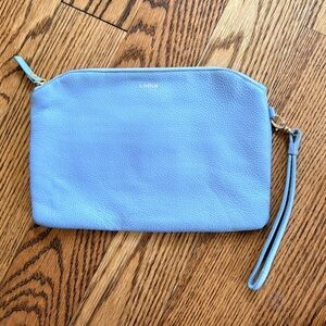 Lodis Sky Blue Clutch Wristlet